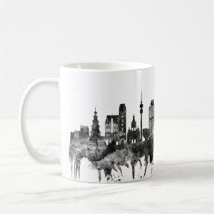 Taza De Café Múnich Alemania Skyline BW