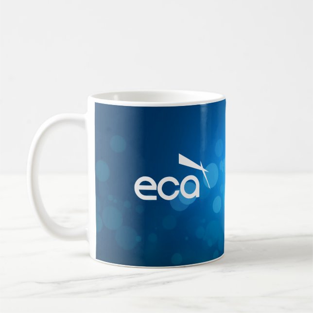 Taza De Café Muñoz de logotipo de radio de ECA (Izquierda)