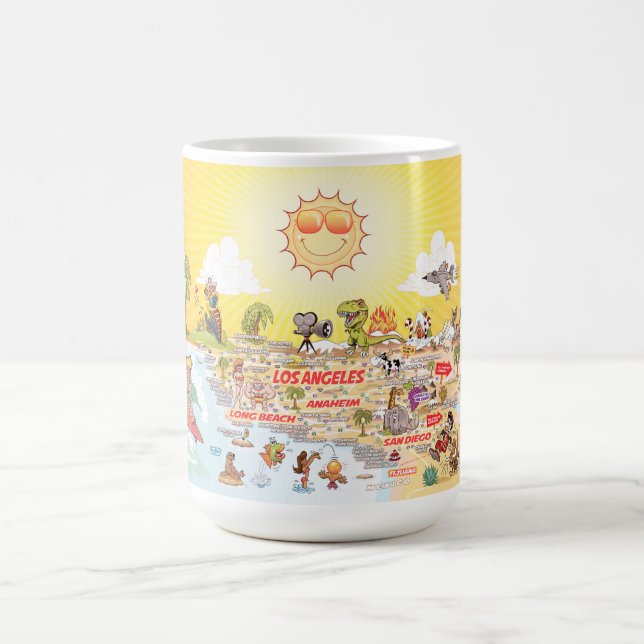 Taza De Café Muñoz divertida del sur de California (Centro)