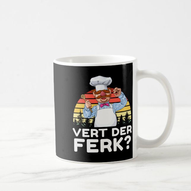 Taza De Café Muppet Show Swedish Chef Expletive New Funny Stic  (Derecha)