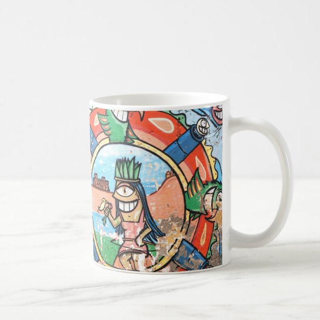 Taza De Café Mural de arte myan inca entre Colombia/Perú/México (Derecha)