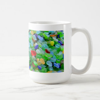 Taza De Café Mural del vidrio del mar