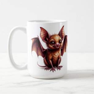 Taza De Café Murciélago de Halloween con Ojos Grandes Mascota P