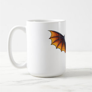 Taza De Café murciélago de Halloween volando