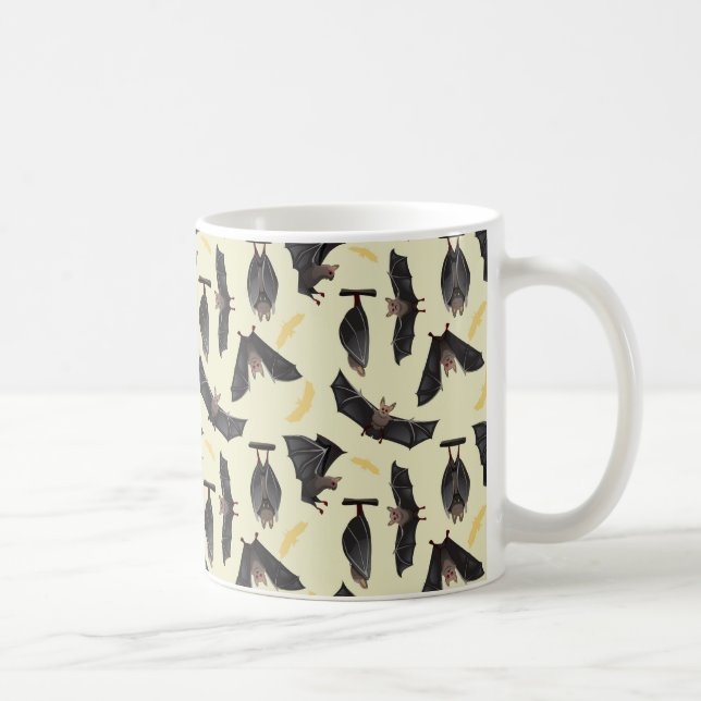 Taza De Café murciélagos amarillos (Derecha)