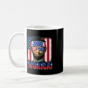 Taza De Café Murica Abe Lincoln 4 de julio Murica Patriótico Yo