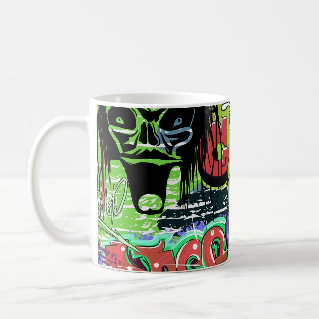 Taza De Café Muro de graffiti: El hip hop urbano (Izquierda)