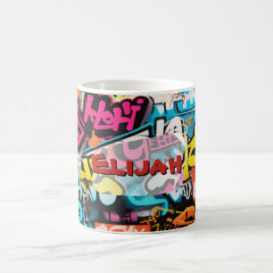 Taza De Café Muro de grafiti urbano