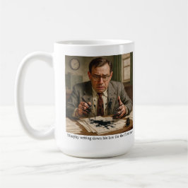 Taza De Café Murphy escribiendo por primera vez es ley
