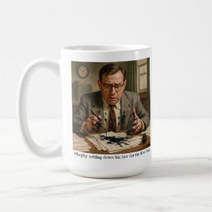 Taza De Café Murphy escribiendo su ley por primera vez.