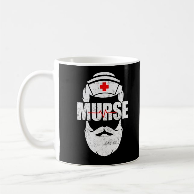 Taza De Café Murse Funny Murse Hombre Enfermera (Izquierda)