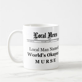 Taza De Café Murse Newspaper Front Mug