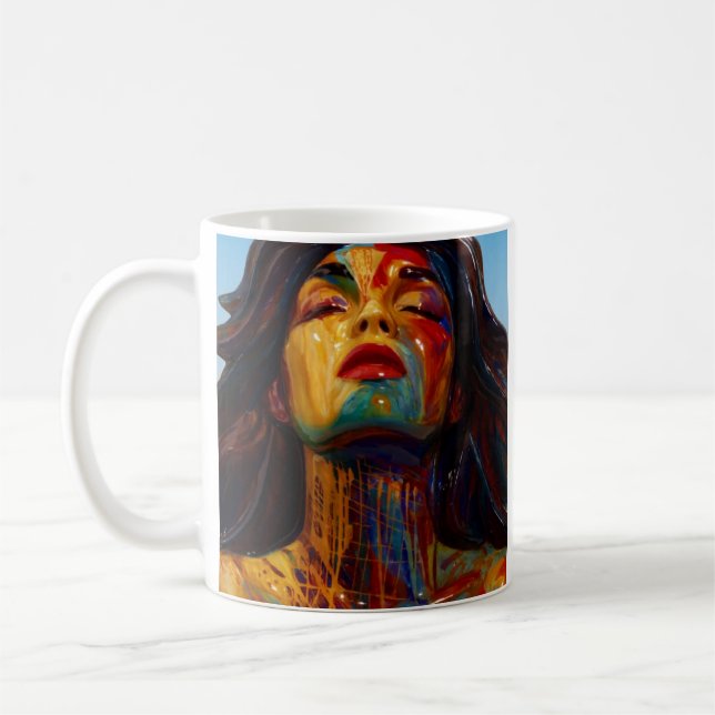 Taza De Café Musa colorida (Izquierda)
