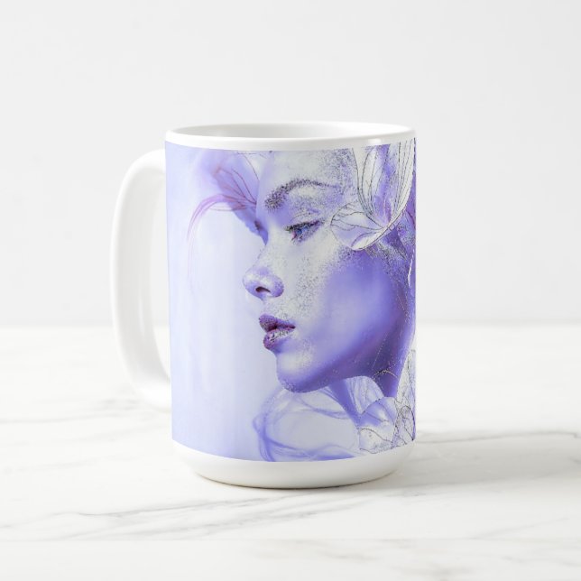 Taza De Café Musa de lavanda etérea (Anverso izquierdo)