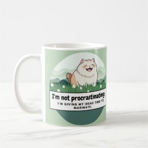 Taza De Café Musa de Whiskered: Gato Grasa Silencioso inspira a