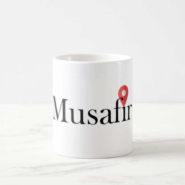 Taza De Café Musafir (English) Traveler Mug (Centro)