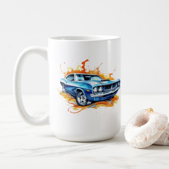 Taza de café Muscle Car (Con donut)