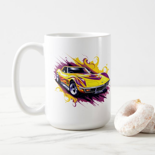 Taza De Café Muscle Car (Con donut)