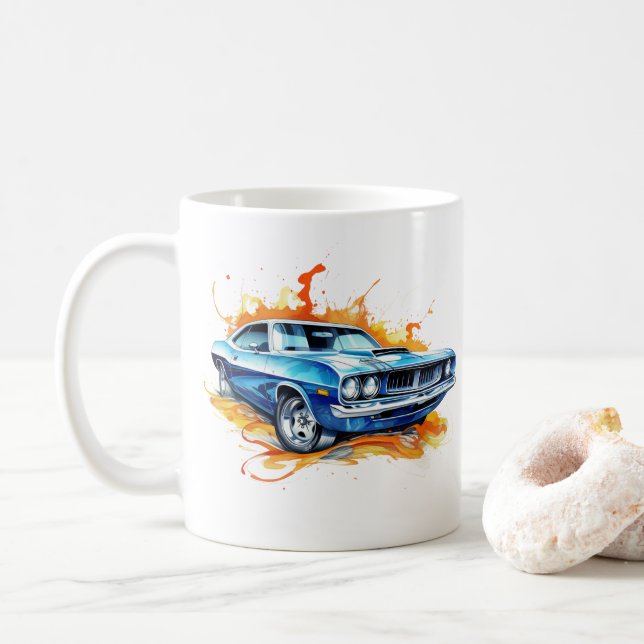 Taza De Café Muscle Car (Con donut)