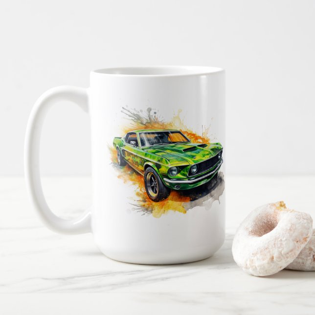 Taza de café Muscle Car (Con donut)