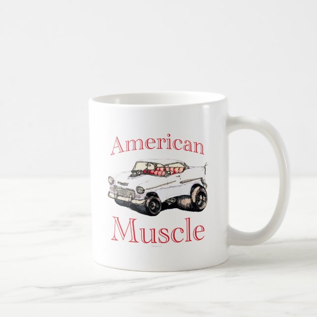 Taza De Café músculo americano chevy 55 (Derecha)