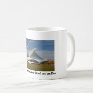 Taza De Café Museo de Arte Milwaukee, mug del pabellón Quadracc