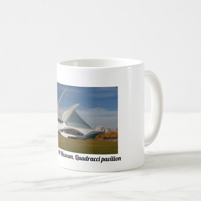 Taza De Café Museo de Arte Milwaukee, mug del pabellón Quadracc (Anverso derecho)