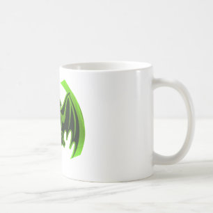 Taza De Café MUSEO Verde en murciélago regalos de Zazzle