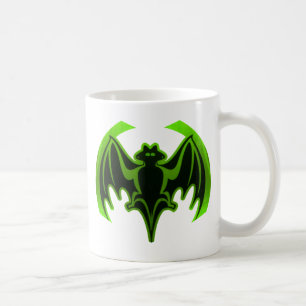 Taza De Café MUSEO Verde en murciélago regalos de Zazzle