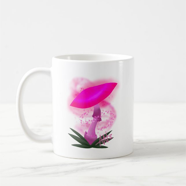 Taza De Café Mushongo rosa brillante (Izquierda)