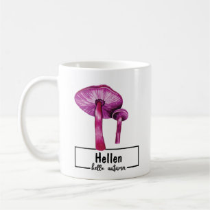 Taza De Café Mushroom Purple Fall