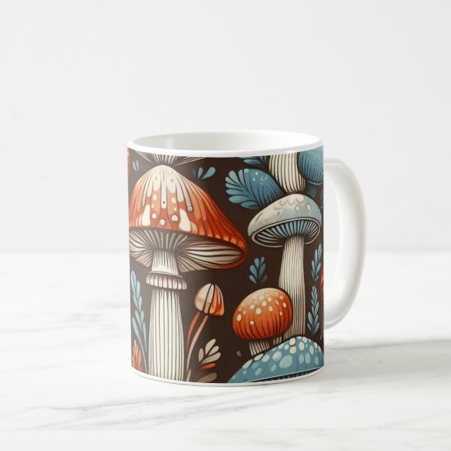Taza De Café Mushrooms Americana (Anverso derecho)