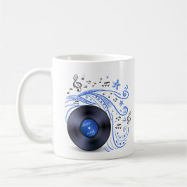 Taza De Café Music Doodle Vinyl