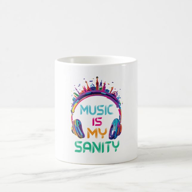 Taza De Café Music Is My Sanity Coffee Mug (Centro)