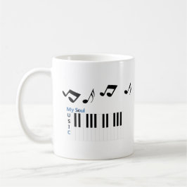 Taza De Café Music Piano Key Music Note