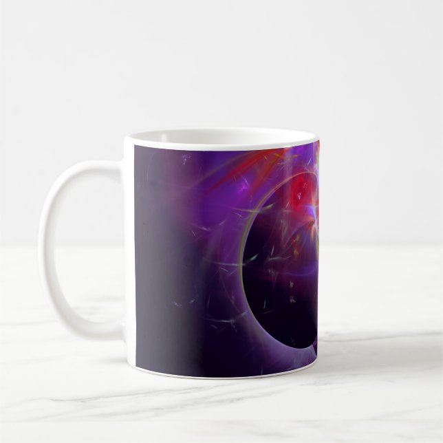 Taza De Café Música artística fractal (Izquierda)