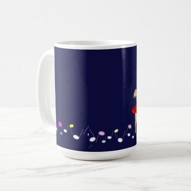 Taza De Café música, baile, romántico (Anverso izquierdo)