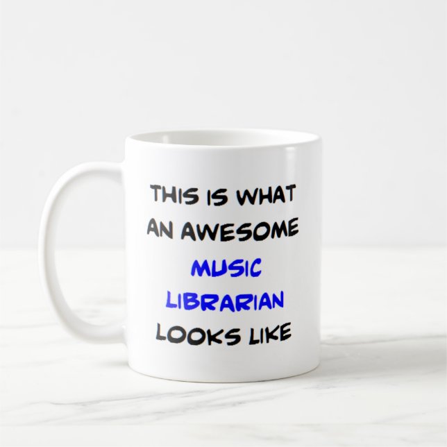 Taza De Café música bibliotecaria, impresionante (Izquierda)