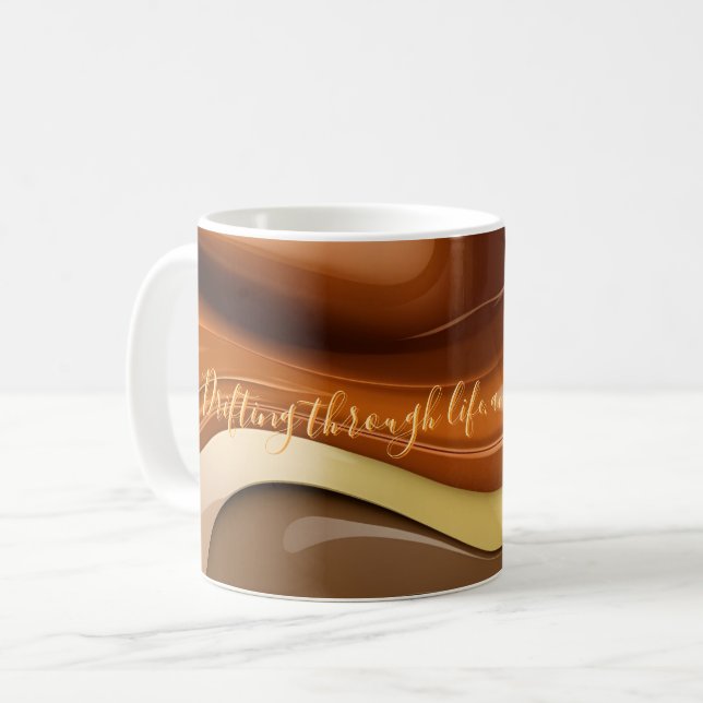 Taza De Café Música clásica en un gráfico abstracto elegante (Anverso izquierdo)