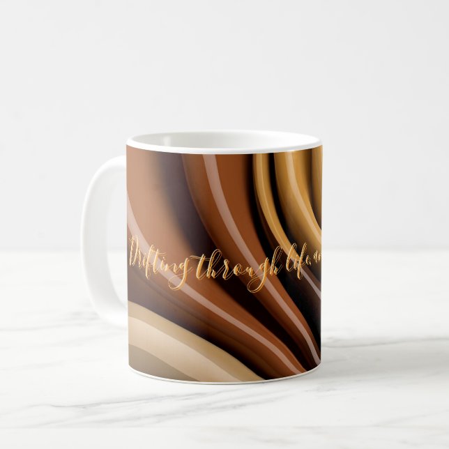 Taza De Café Música clásica en un gráfico abstracto elegante (Anverso izquierdo)