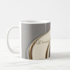 Taza De Café Música clásica en un gráfico abstracto elegante