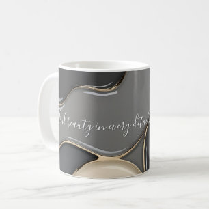 Taza De Café Música clásica en un gráfico abstracto elegante