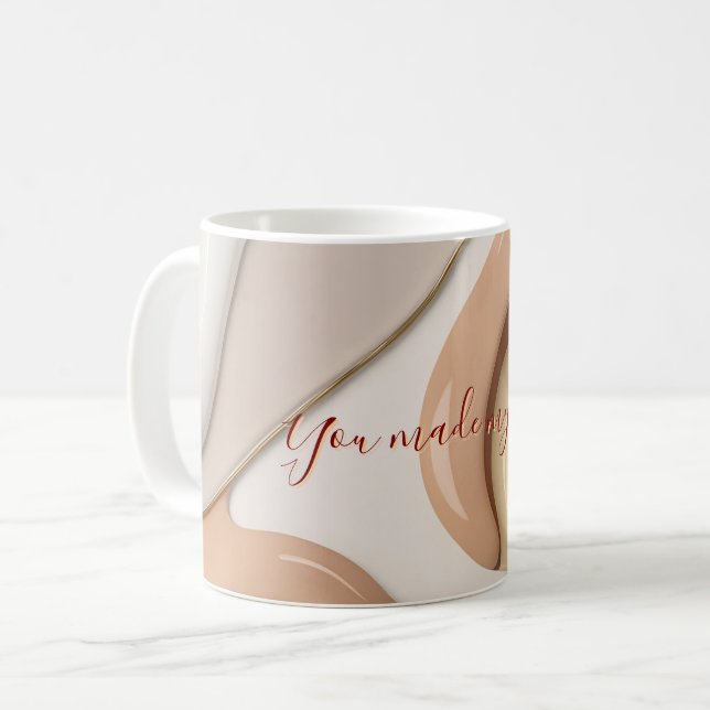 Taza De Café Música clásica en un gráfico abstracto elegante (Anverso izquierdo)