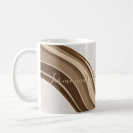 Taza De Café Música clásica en un gráfico abstracto elegante