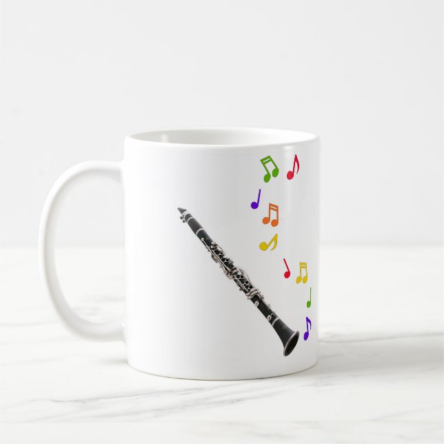 Taza De Café Música colorida del Clarinet izquierda (Izquierda)