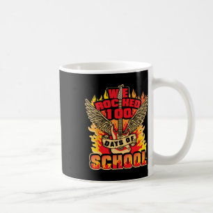 Taza De Café Música de 100 días de escuela Rockeada 100 días de