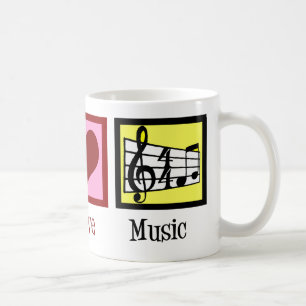 Taza De Café Música de amor por la paz