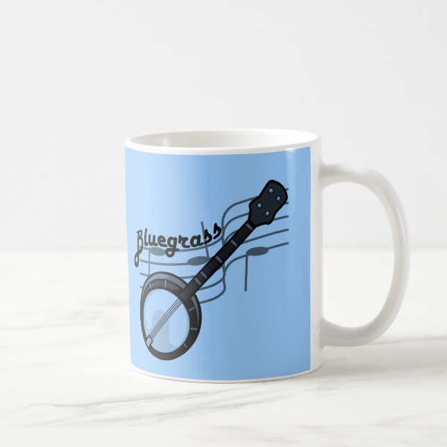 Taza De Café Música de bluegrass con banjo (Derecha)