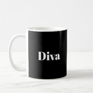 Taza De Café Música de cantante de ópera diva interpretada como