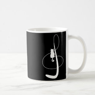 Taza De Café Música de gato musical Música Kitty Feline Tee